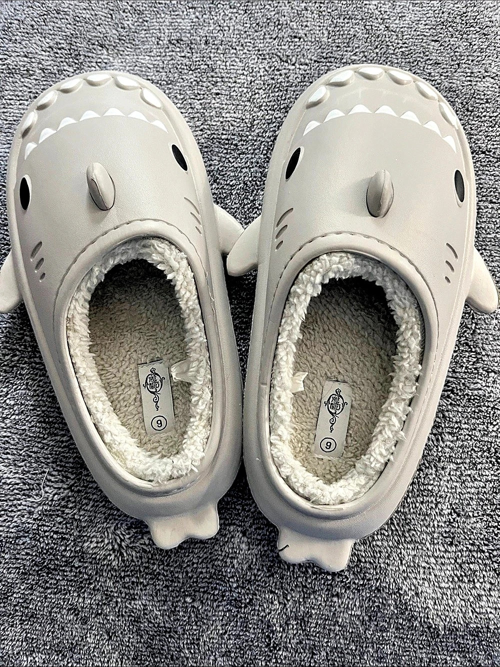 Sorel Gray Fleece-Lined Slippers US 9